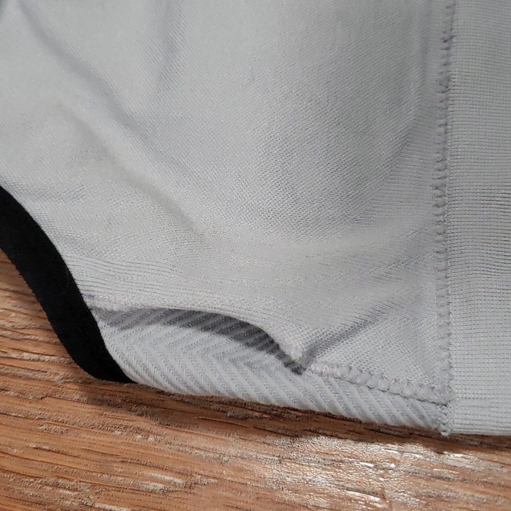 (L) New Balance NB Padded Racerback Sports Bra Ribbed Textured Athletic Workout - Picture 9 of 10